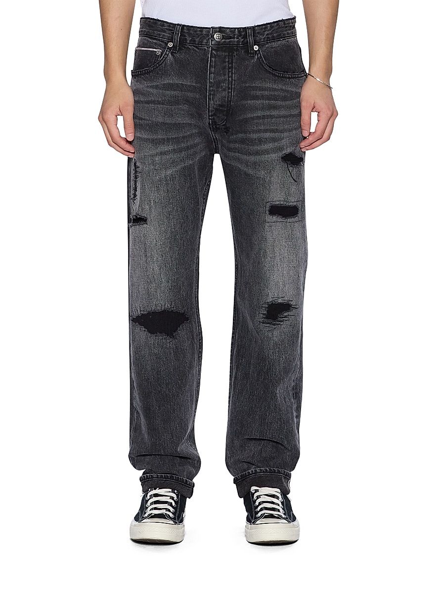 Men's Neo Nostalgia Hazlow Distressed Jeans - Charcoal - Size 36