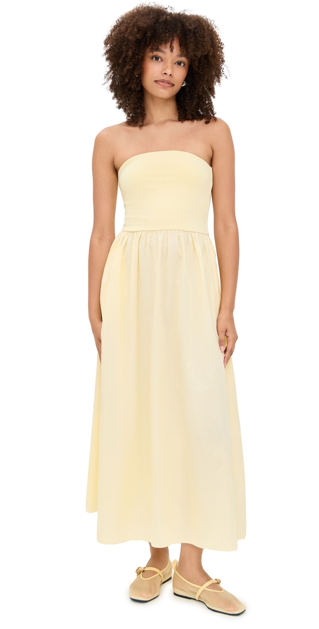 Playa Lucila Combo Dress Butter Yellow L