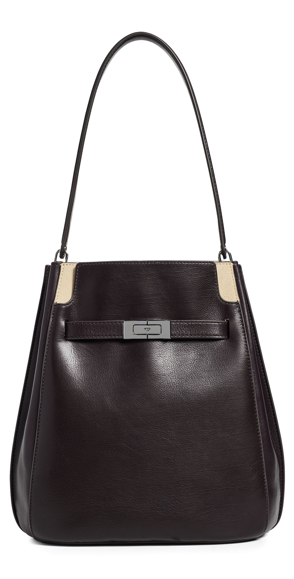 Tory Burch Lee Radziwill Bucket Bag Cocoa One Size