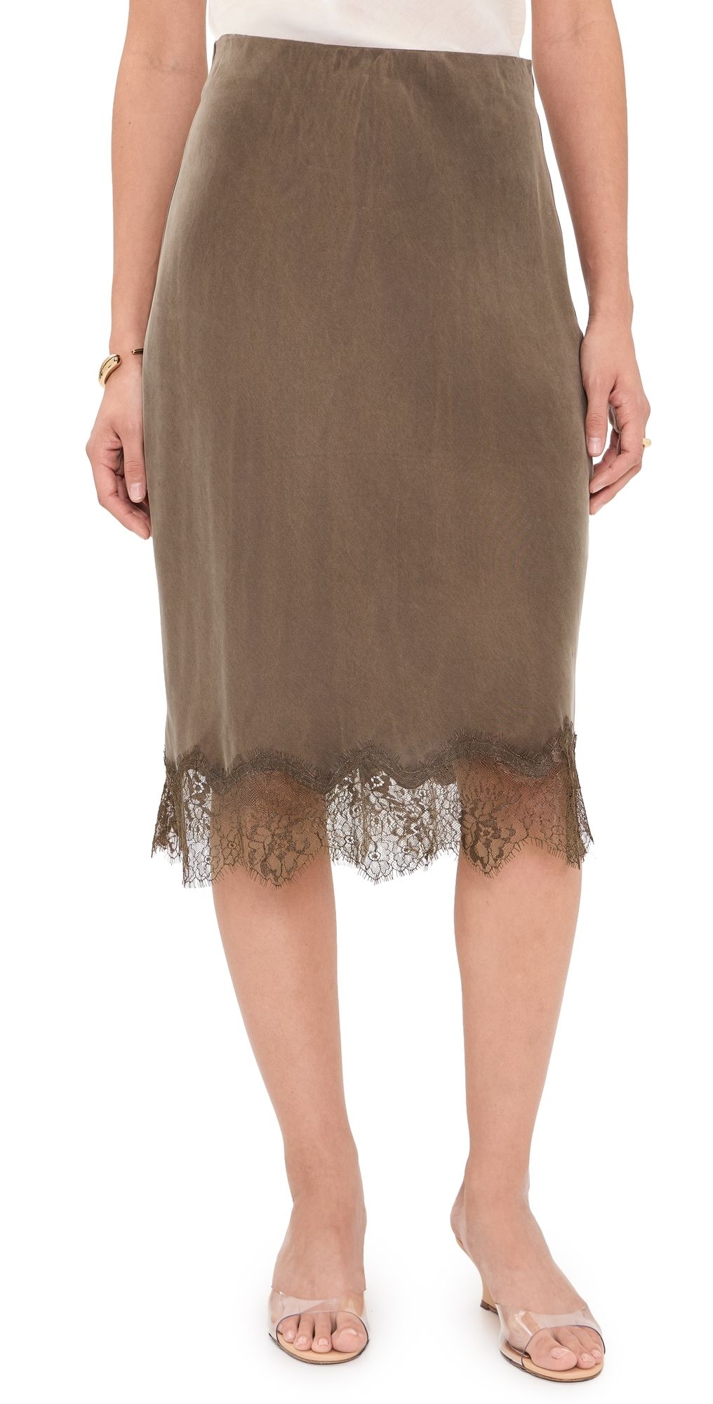 XIRENA Yvette Skirt Olive Brown XS