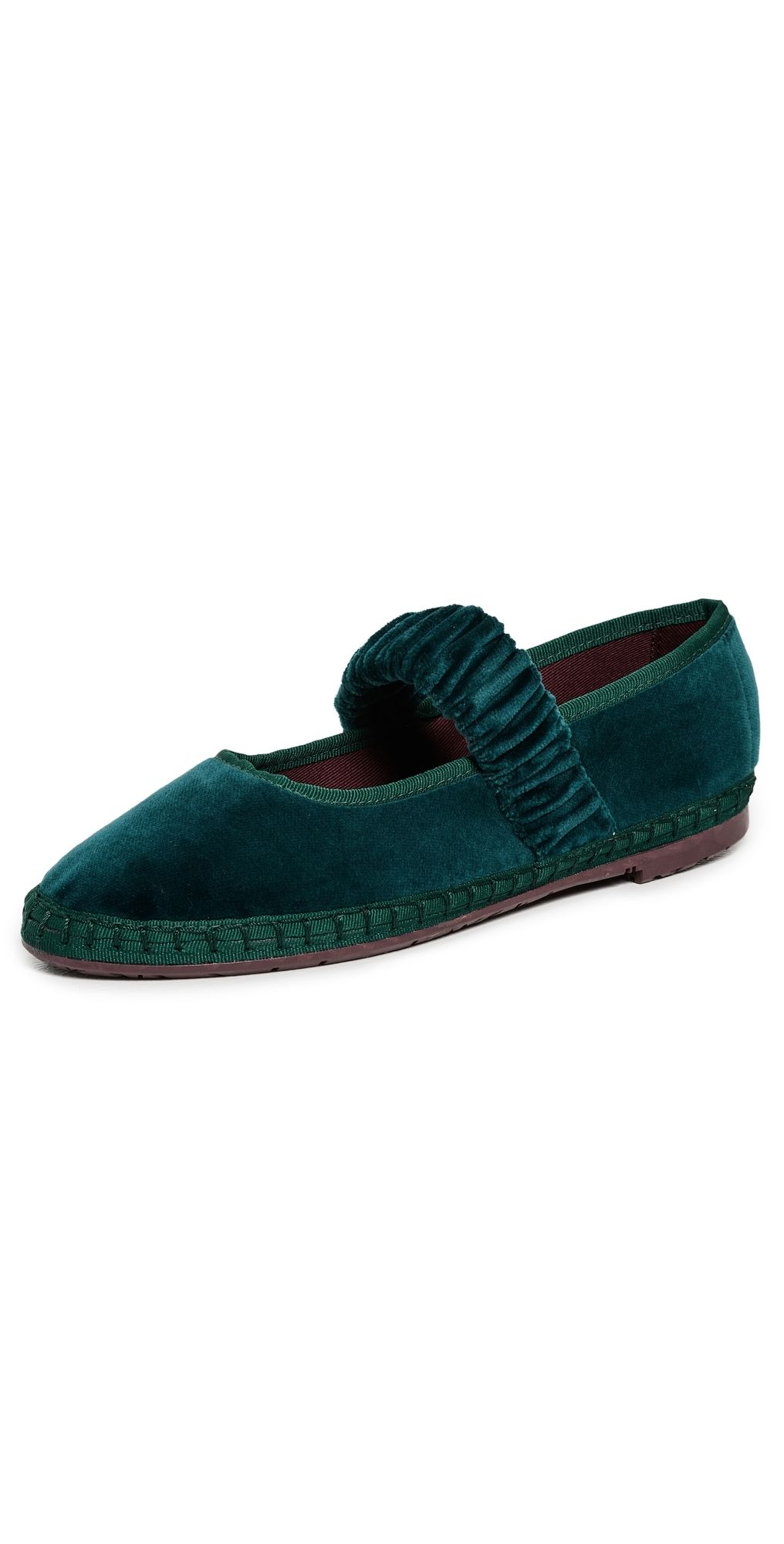 Flabelus Mafalda Mary Jane Flats Green 35