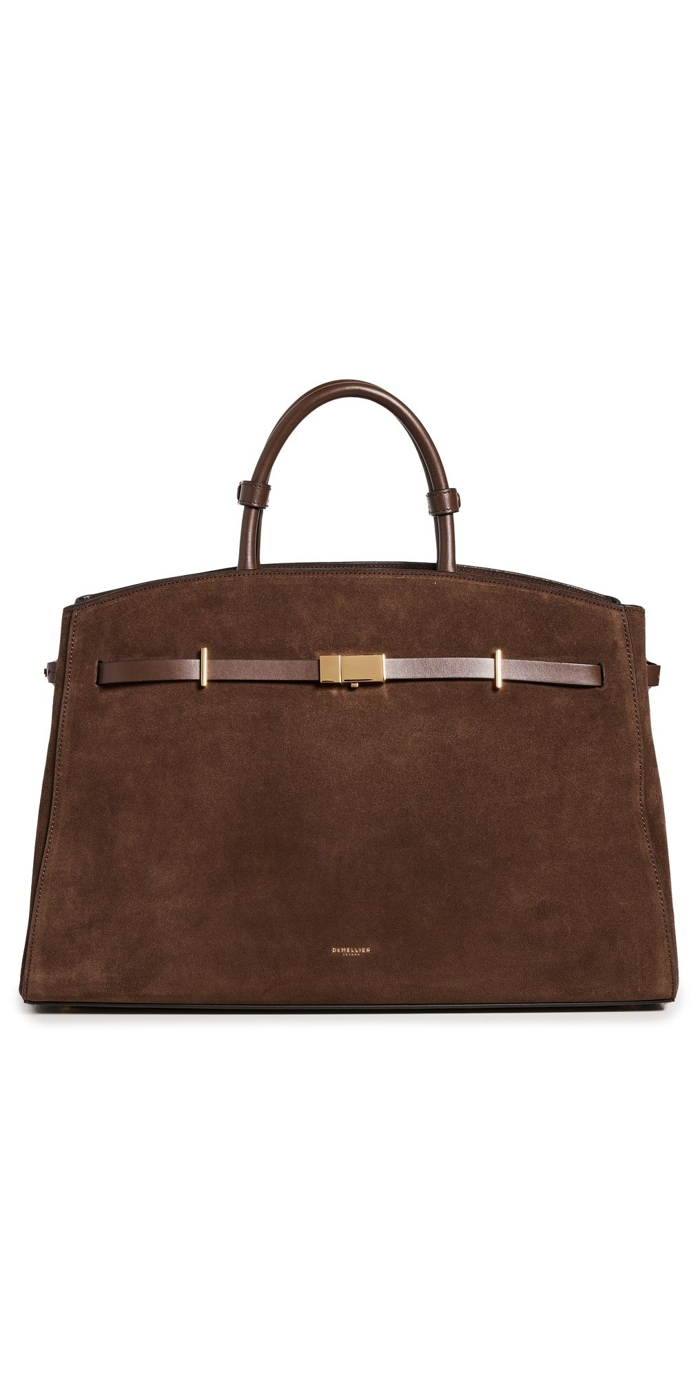 DeMellier The Hudson Mocha Suede And Mocha Smooth One Size
