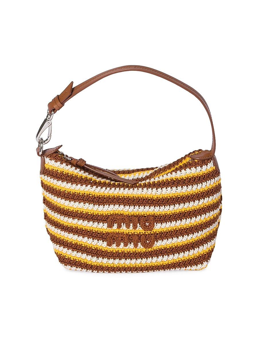 Women's Crochet Pouch - Blue