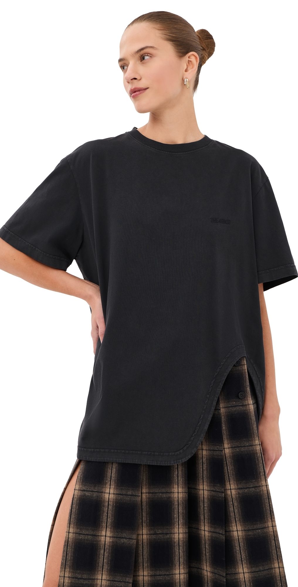 The Attico Oversized T-Shirt Faded Black 36
