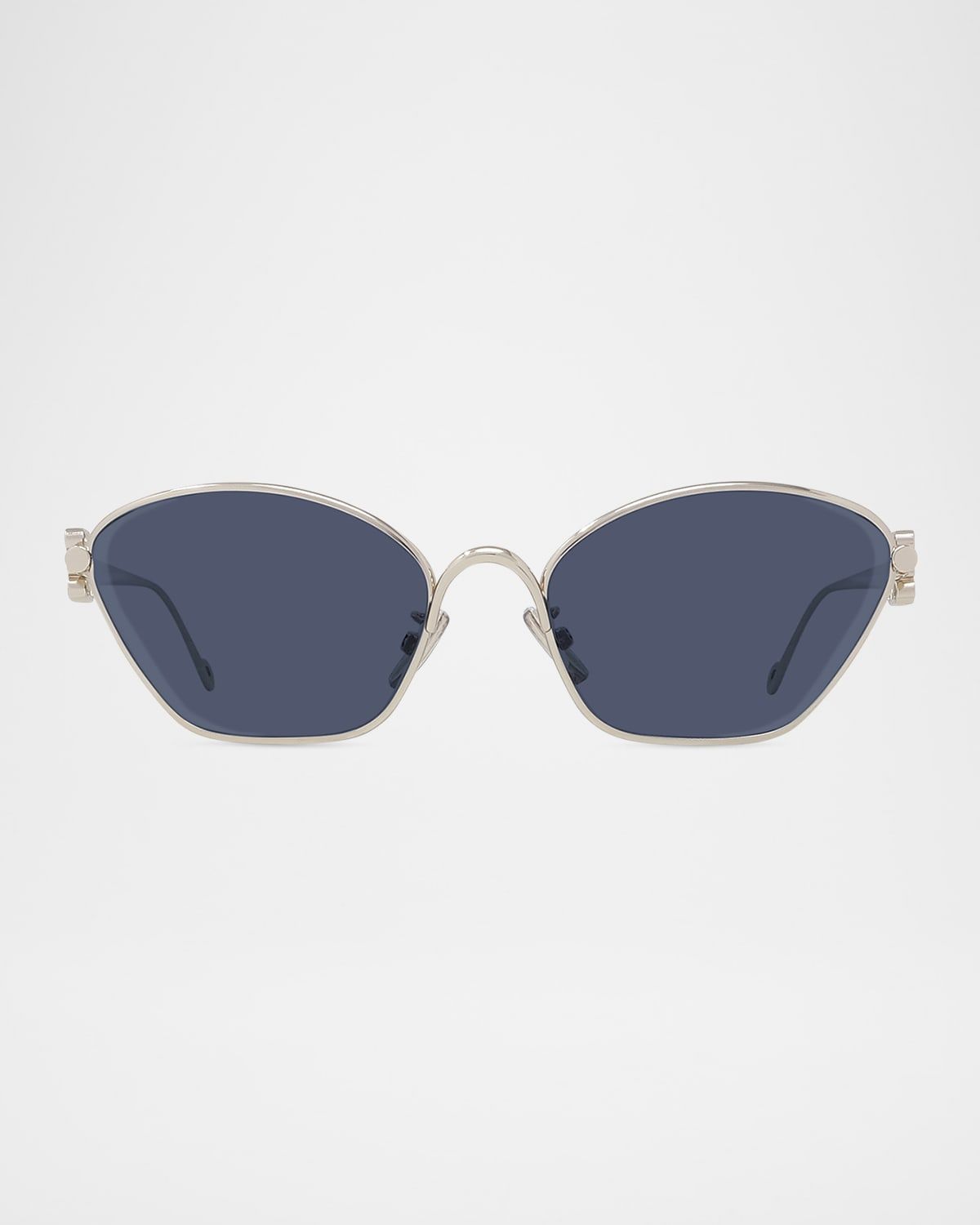 Men & apos;s LW40115UM Metal Cat-Eye Sunglasses