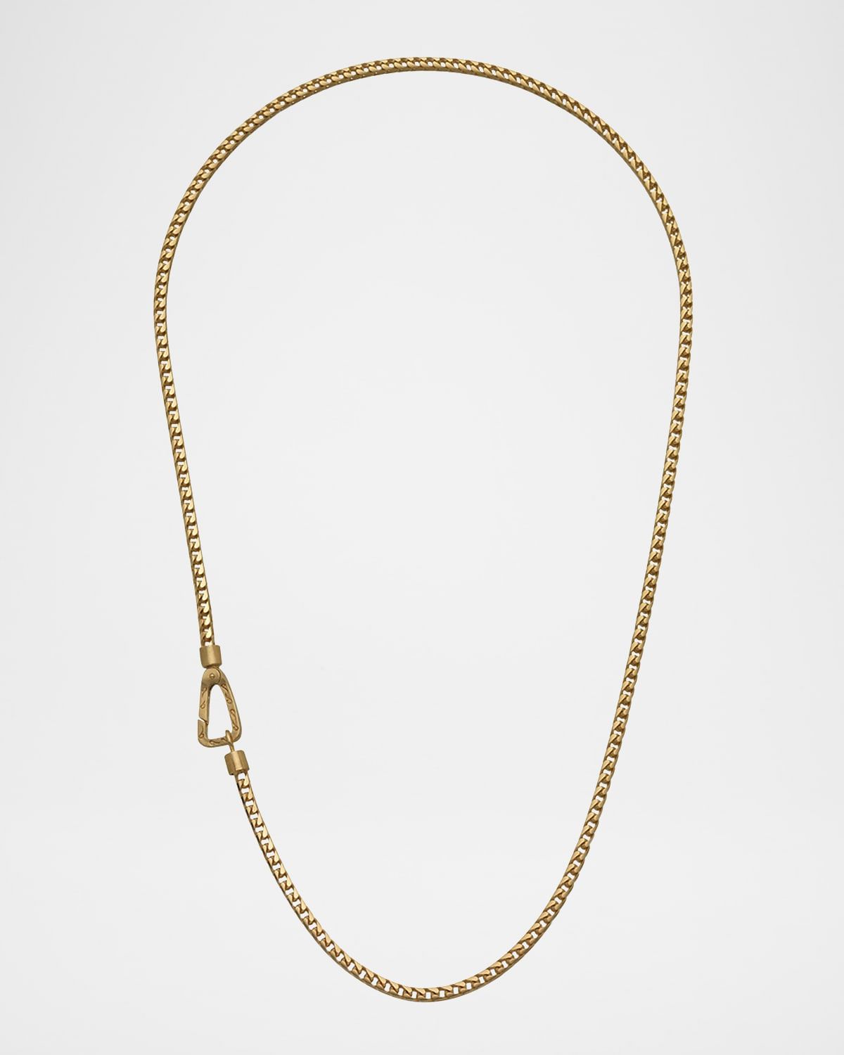 Men & apos;s Ulysses Franco Chain Necklace with Push Clasp in Gold, 57mm