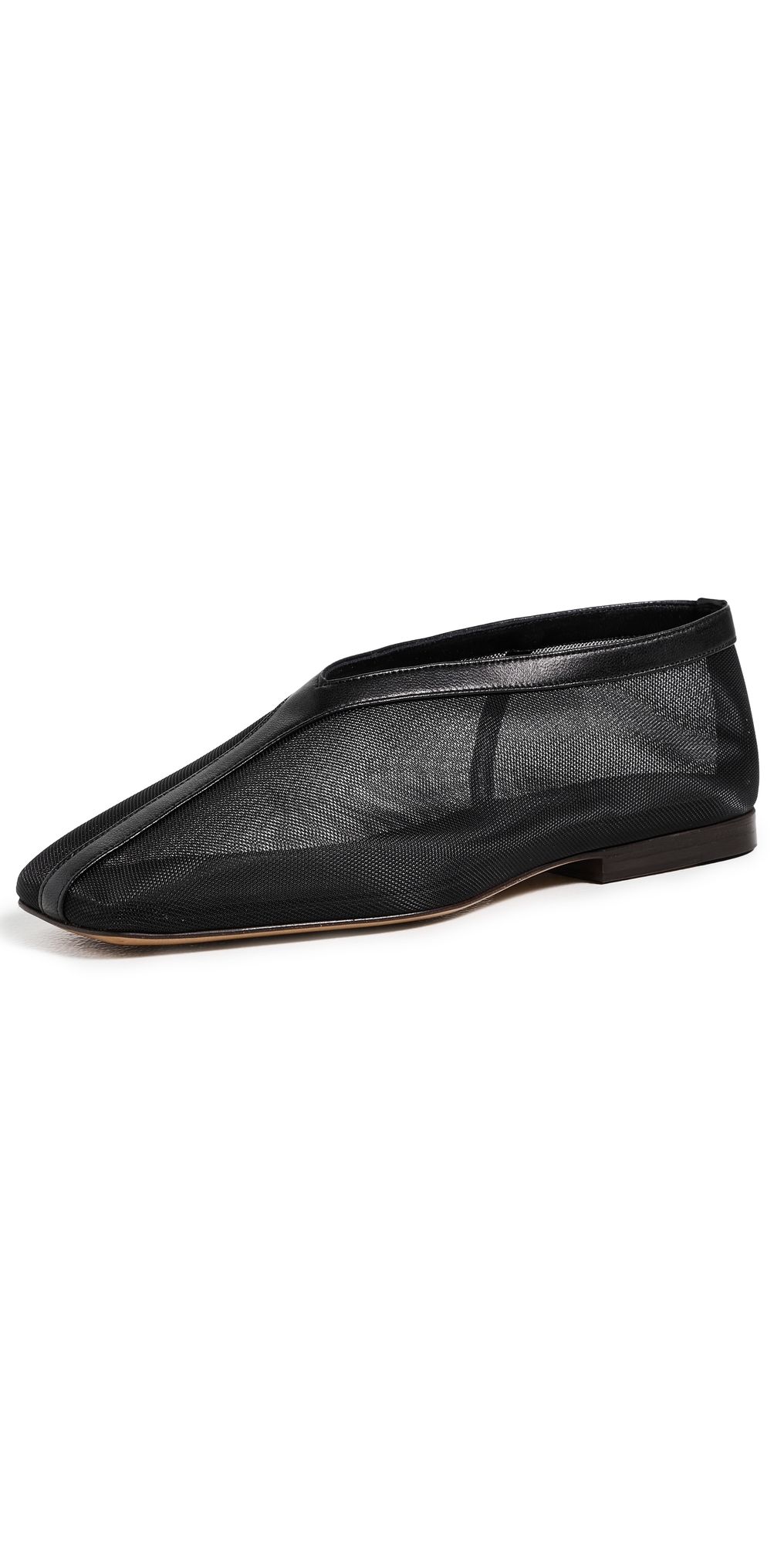 Mansur Gavriel Square Soft V Flats Black 35