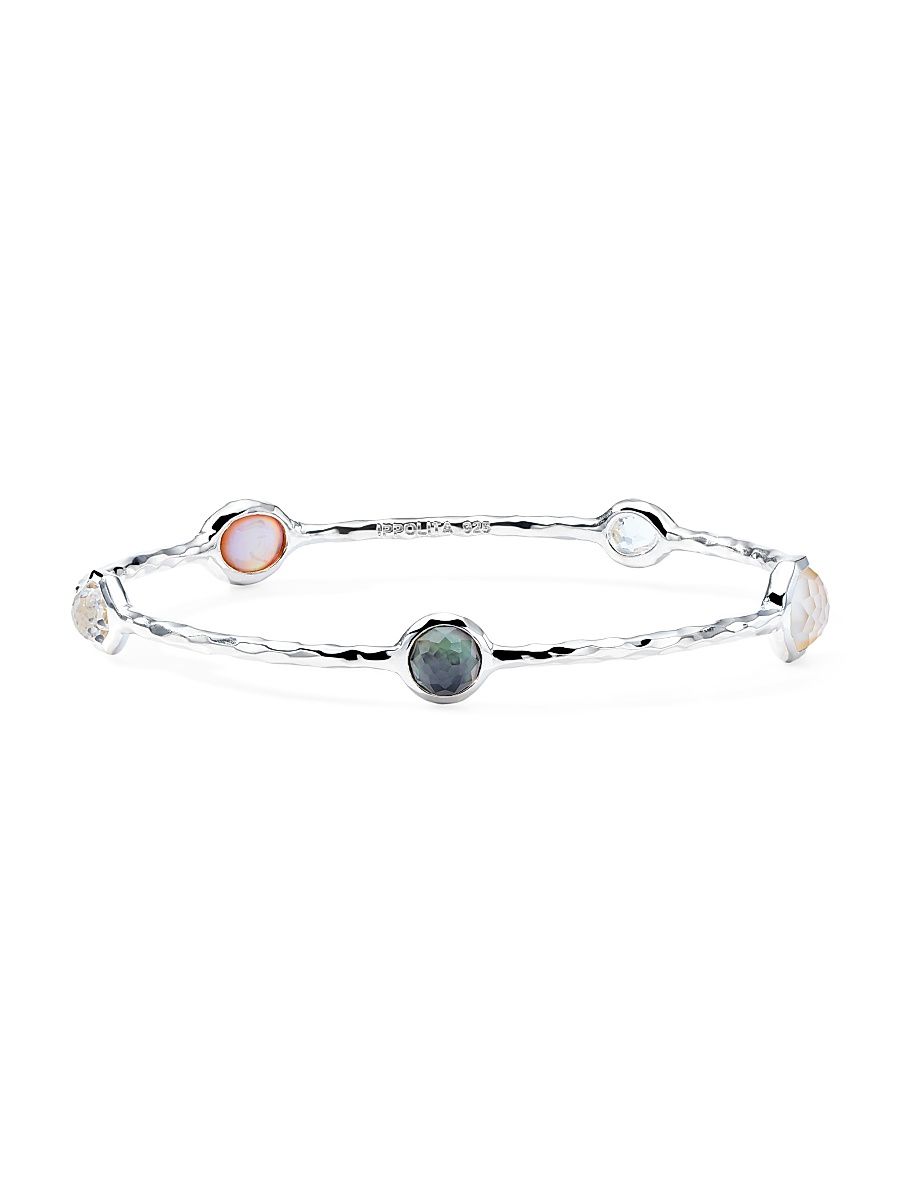 Women's Rock Candy Sterling Silver & Gemstone Bangle - Sabbia