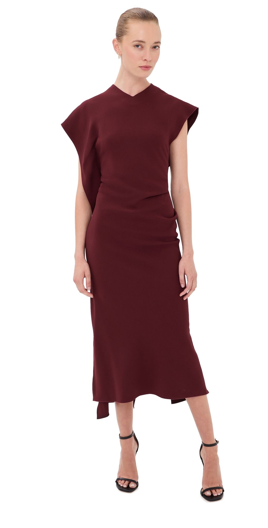 Victoria Beckham Victoria Midi Dress CINNABAR RED 4