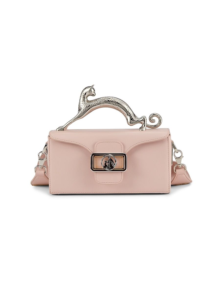 Women's Pencil Cat Nano Top Handle Bag - Rose