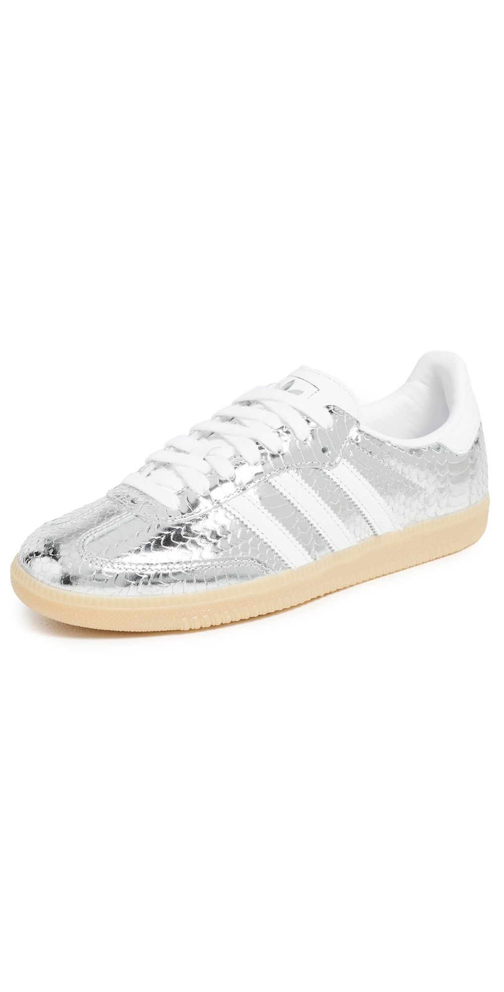 adidas Samba OG Sneakers Silver Met/Ftwr White/Gum 3 8