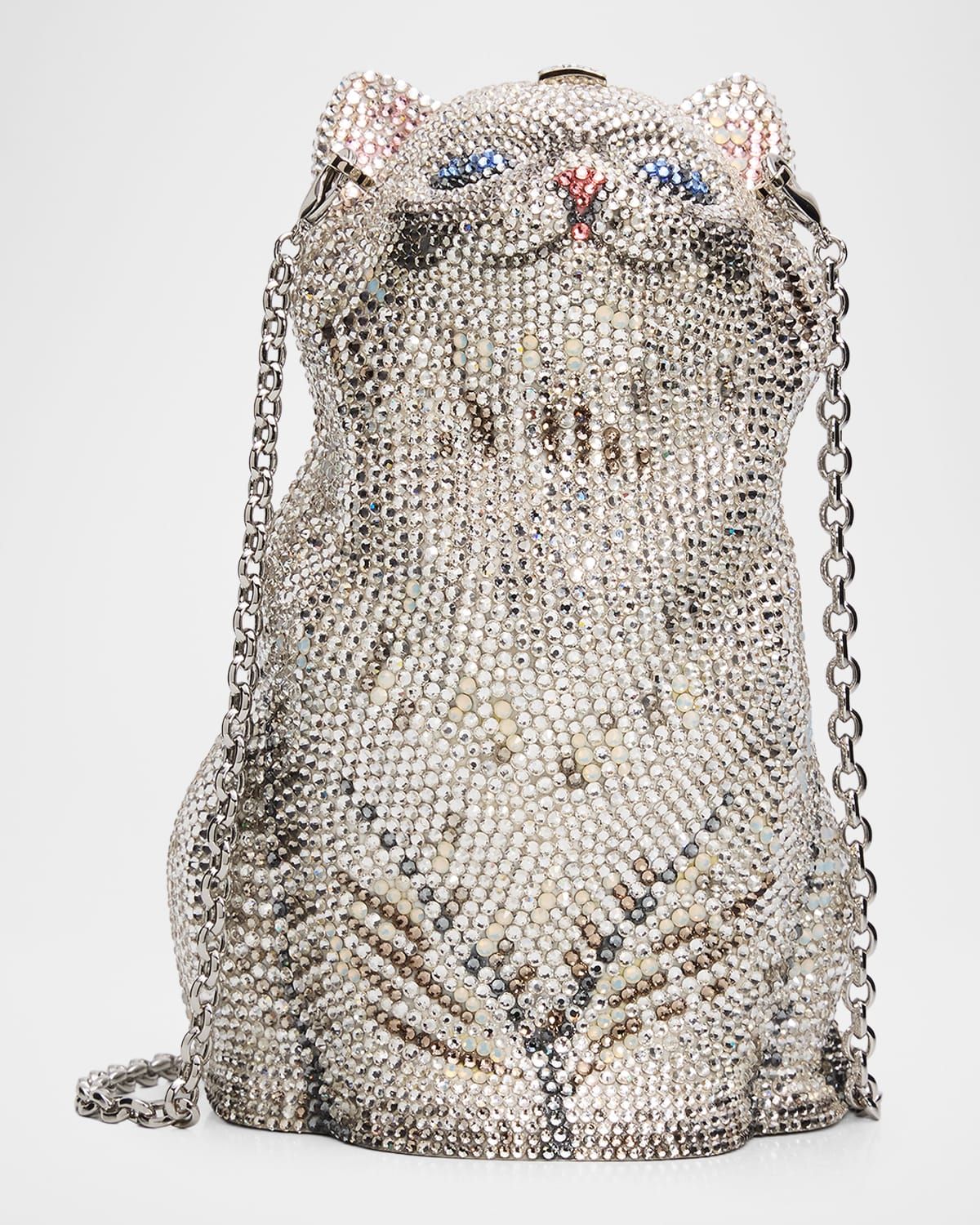 Kitten Cloud Crystal Cat-Shaped Clutch Bag