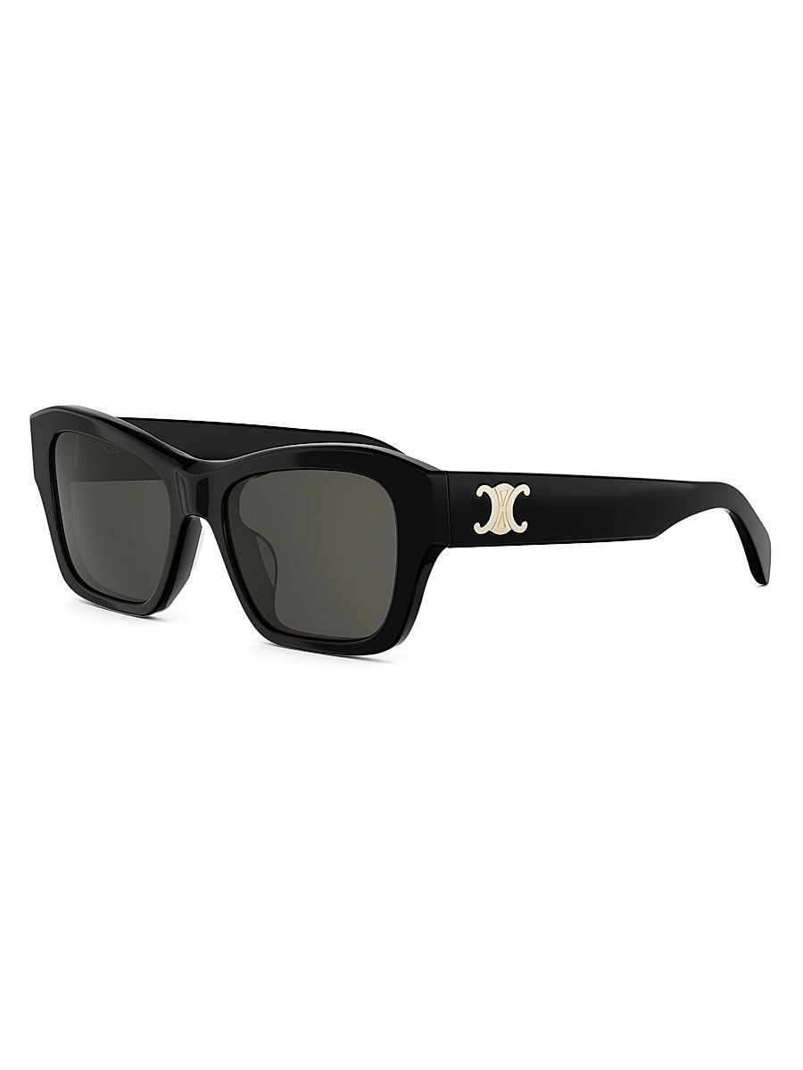 CELINE Women's Triomphe 55MM Square Sunglasses - Black