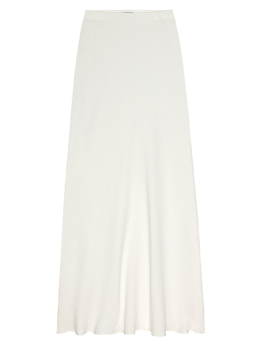 Women's Romina Bias-Cut Maxi Skirt - Ivory - Size Large