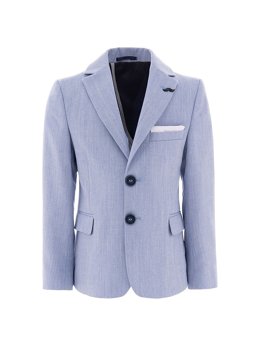Little Boy's & Boy's Peak Lapel Blazer - Blue - Size 7