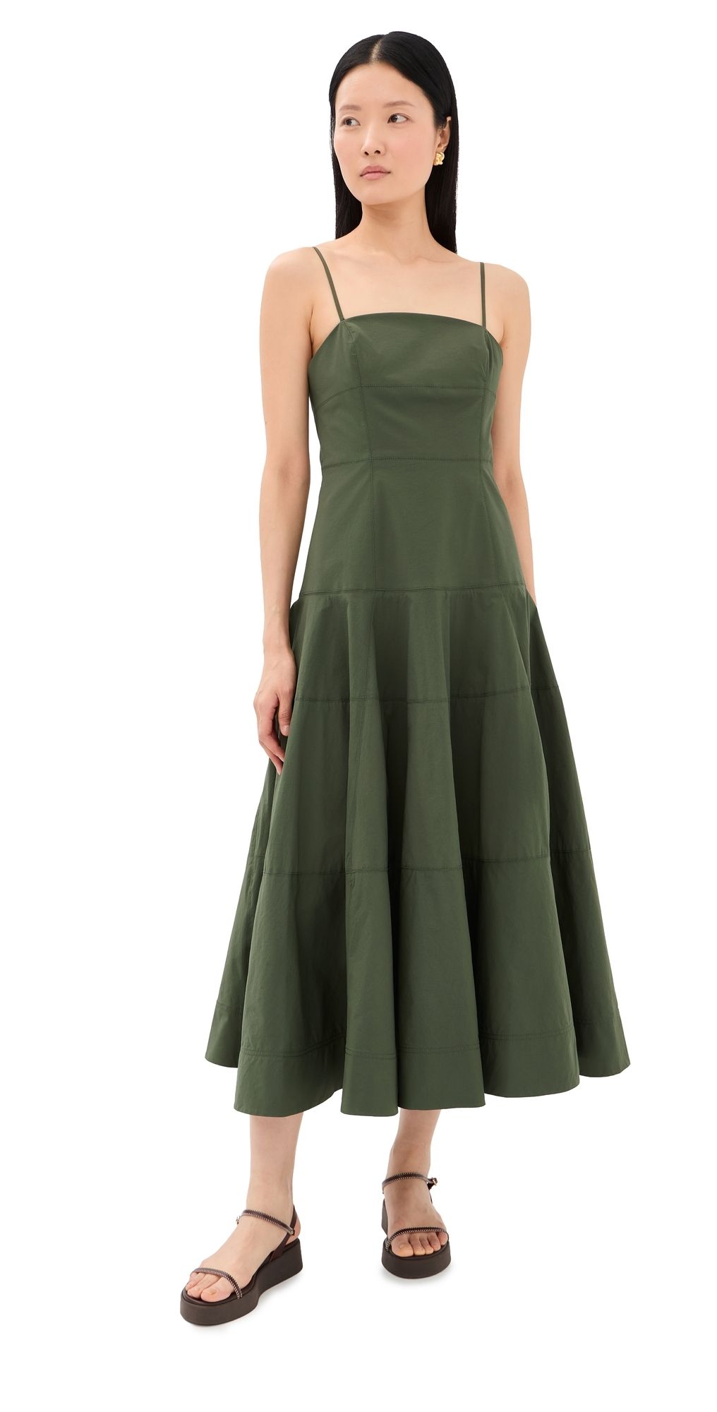 Veronica Beard Ilona Dress Army 4