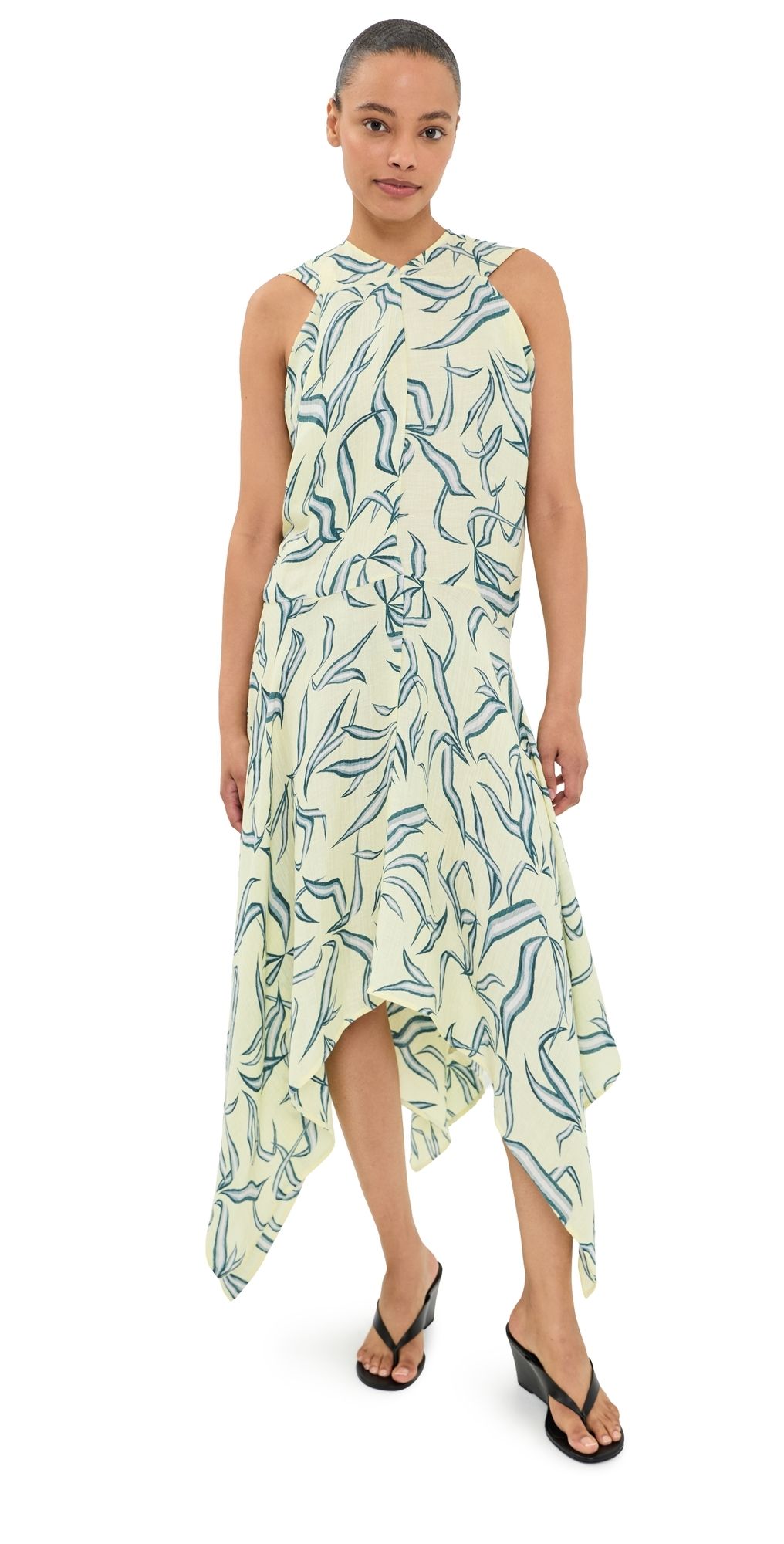 Proenza Schouler Sybella Dress Yellow Multi 8