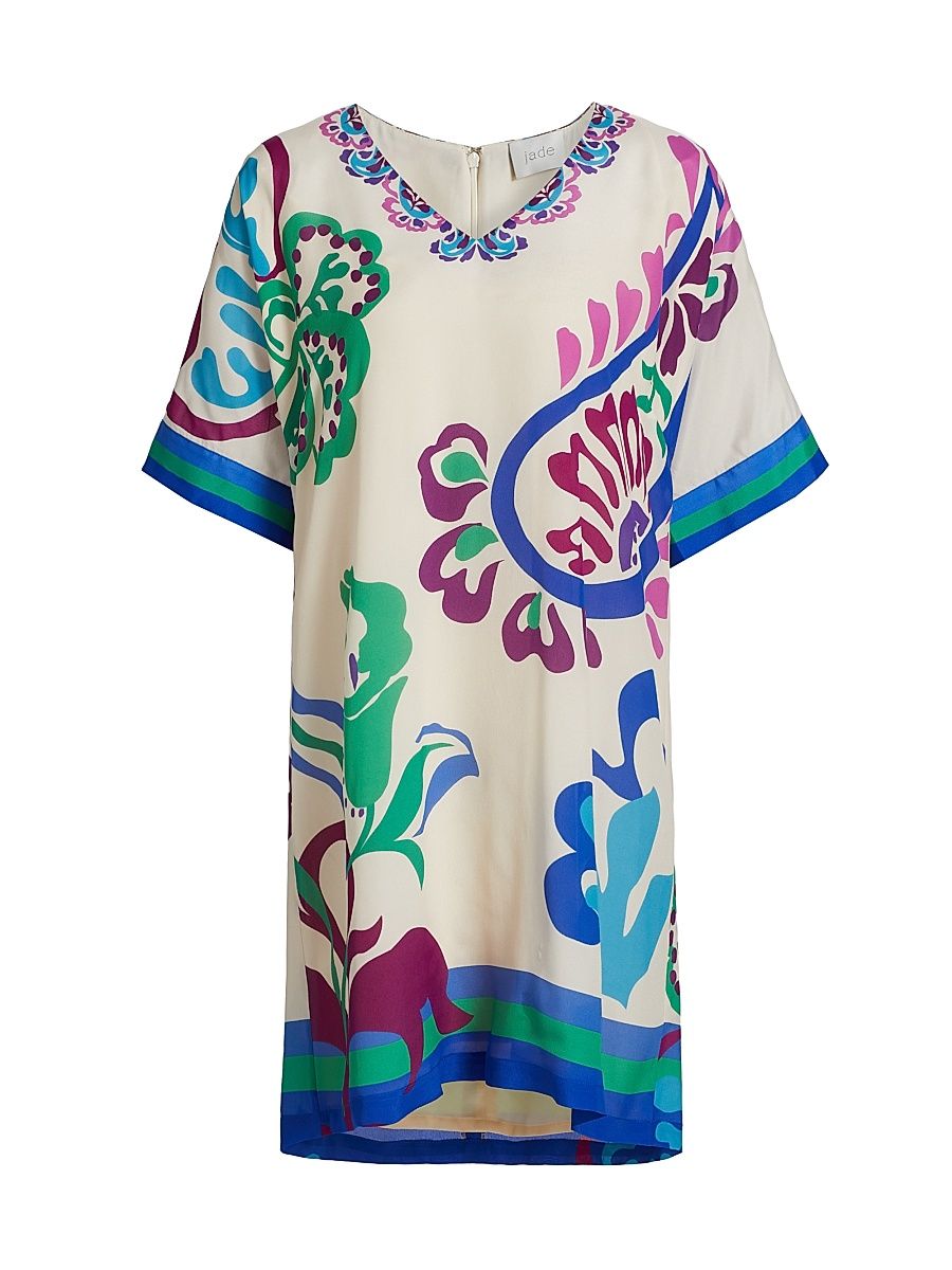 Women's Tate Printed Shift Minidress - Jonis Dream - Size XL