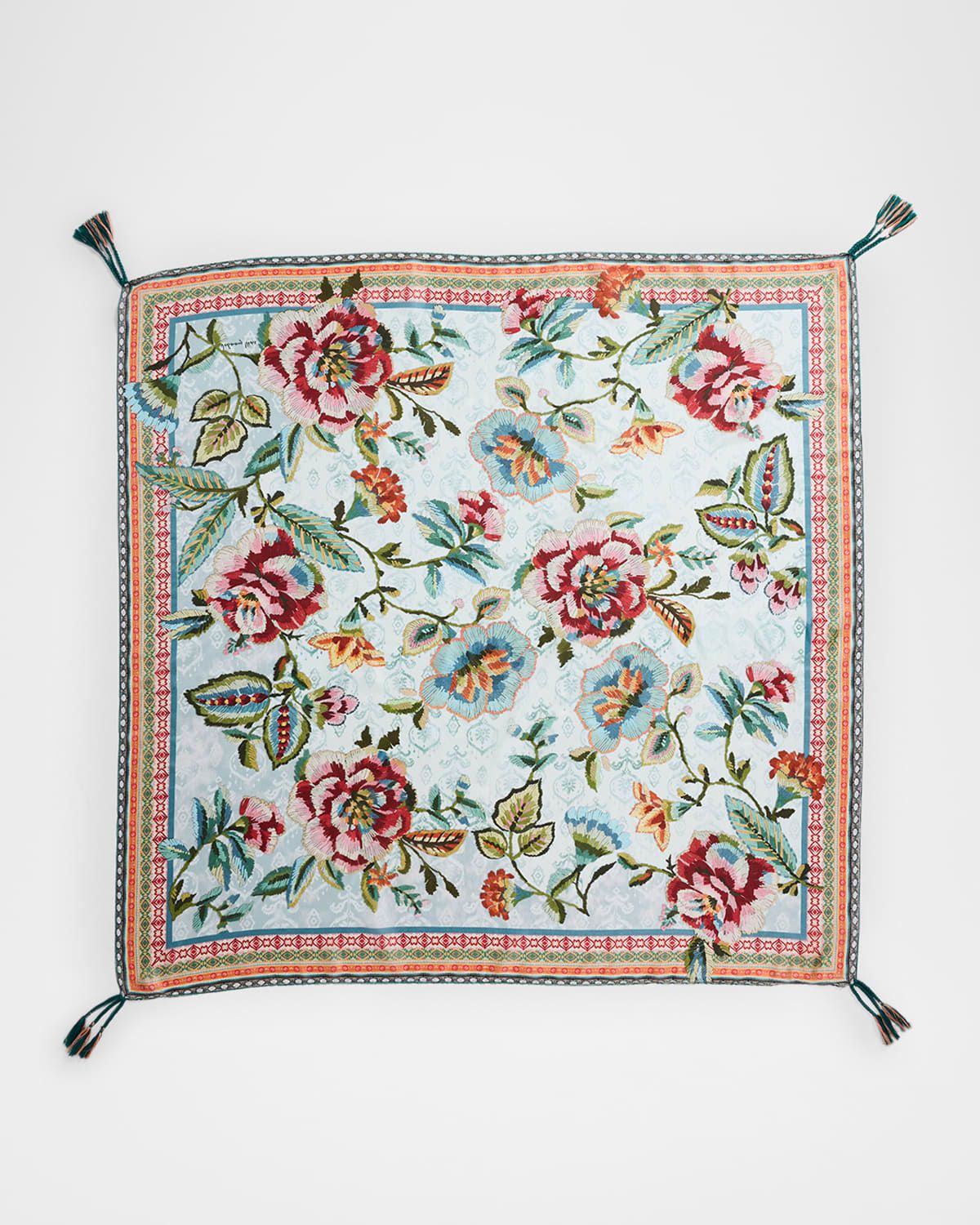 Judith Sequin Floral-Print Midi Shift Dress