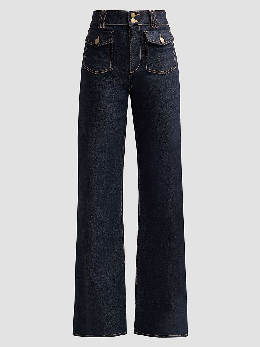 Women's Fay Flap Pocket Flare Jeans - Resin Rinse - Size 31