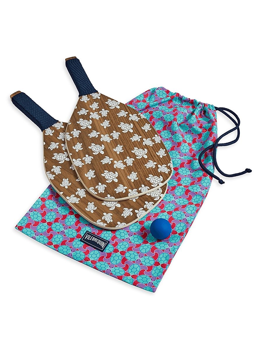 Kid's Wooden Beach Paddle Game Set