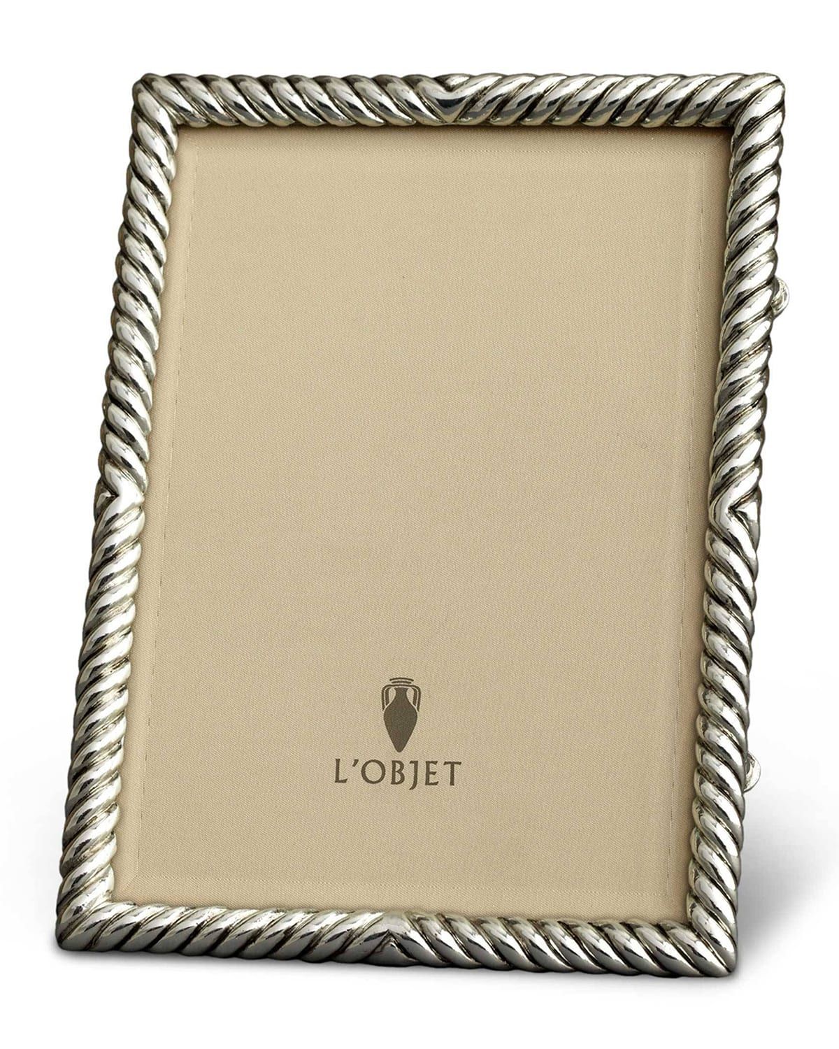Deco Twist Platinum-Plated 8" x 10" Frame
