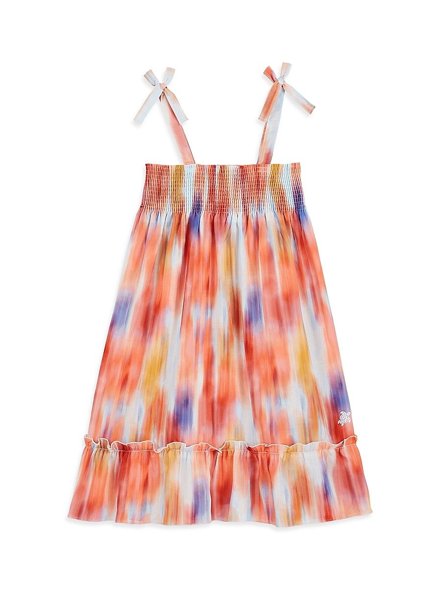 Little Girl's & Girl's Gloss Blurred Print Dress - Size 4