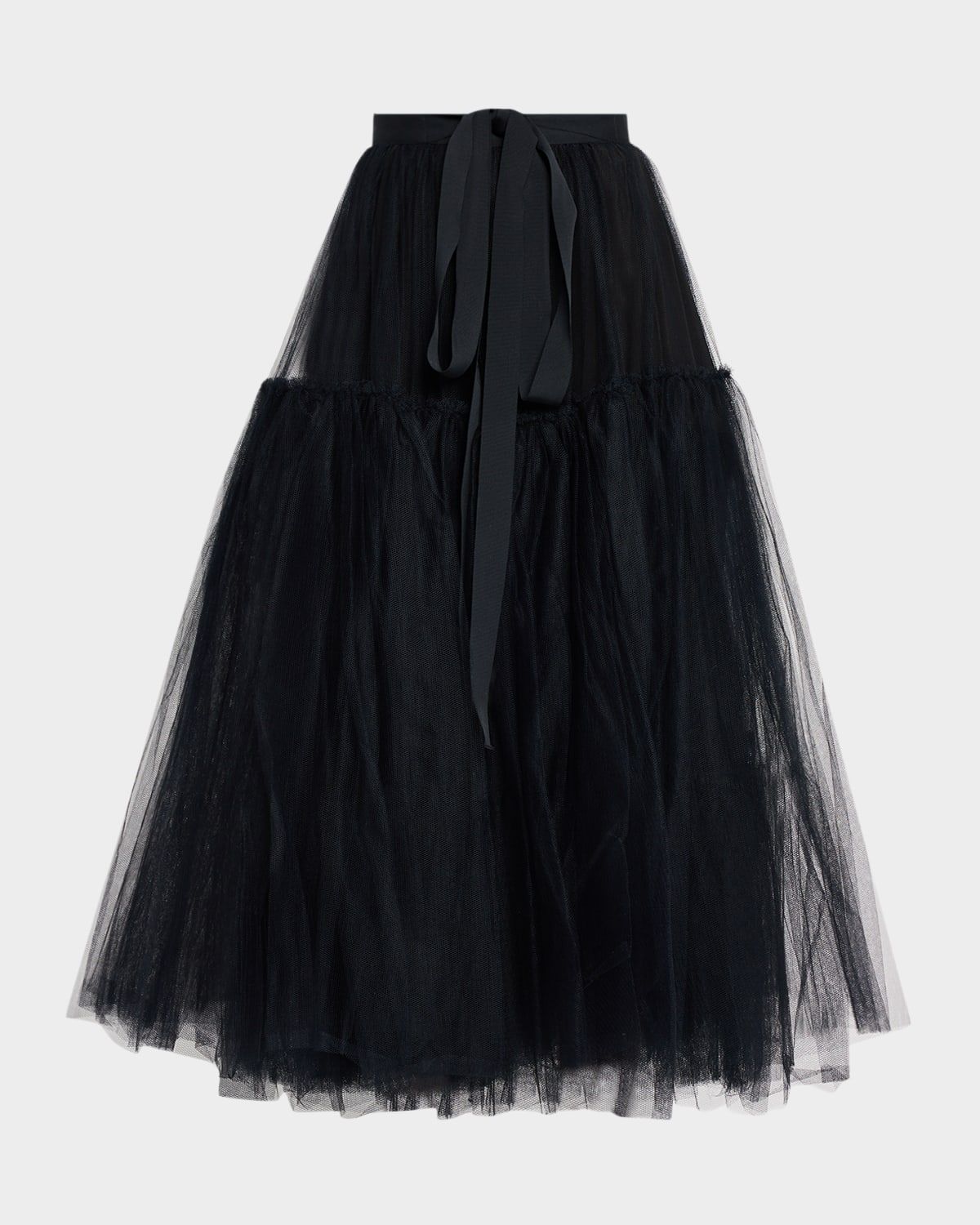 Tulle Full Midi Skirt