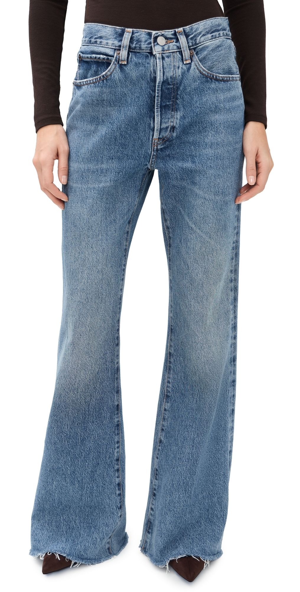 FRAME The Lax Jeans Numeral Raw Fray 30