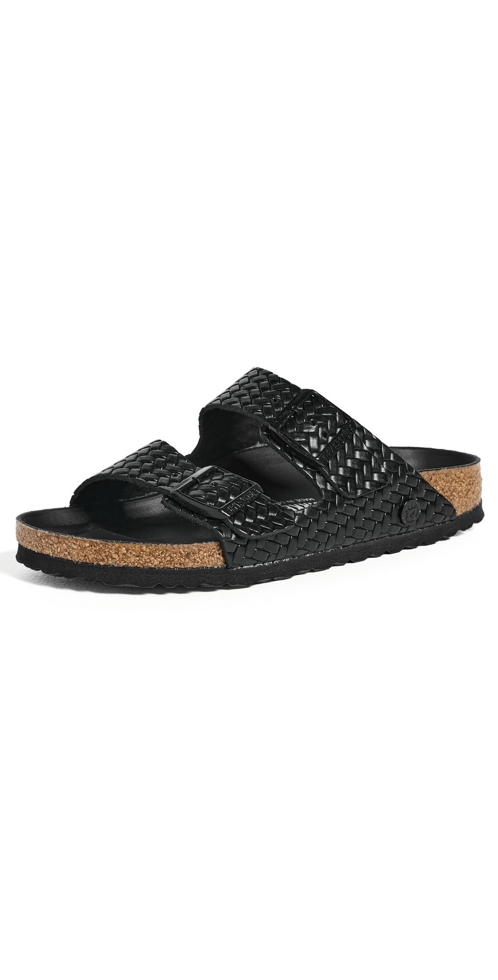 Birkenstock Arizona Woven Embossed Sandals Black 37