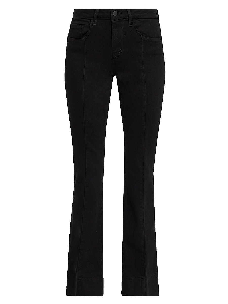 Women's Lenora Low-Rise Flared Jeans - Noir - Size 24
