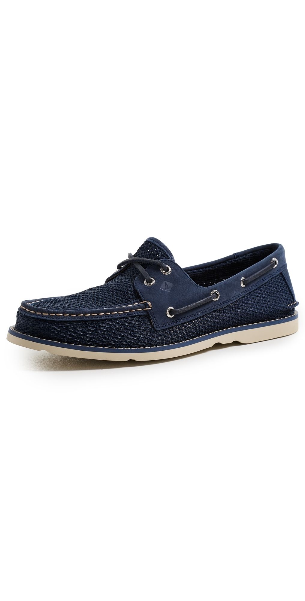 Sperry Authentic Original 2 Eye Ripple Resort Boat Shoes Navy 11