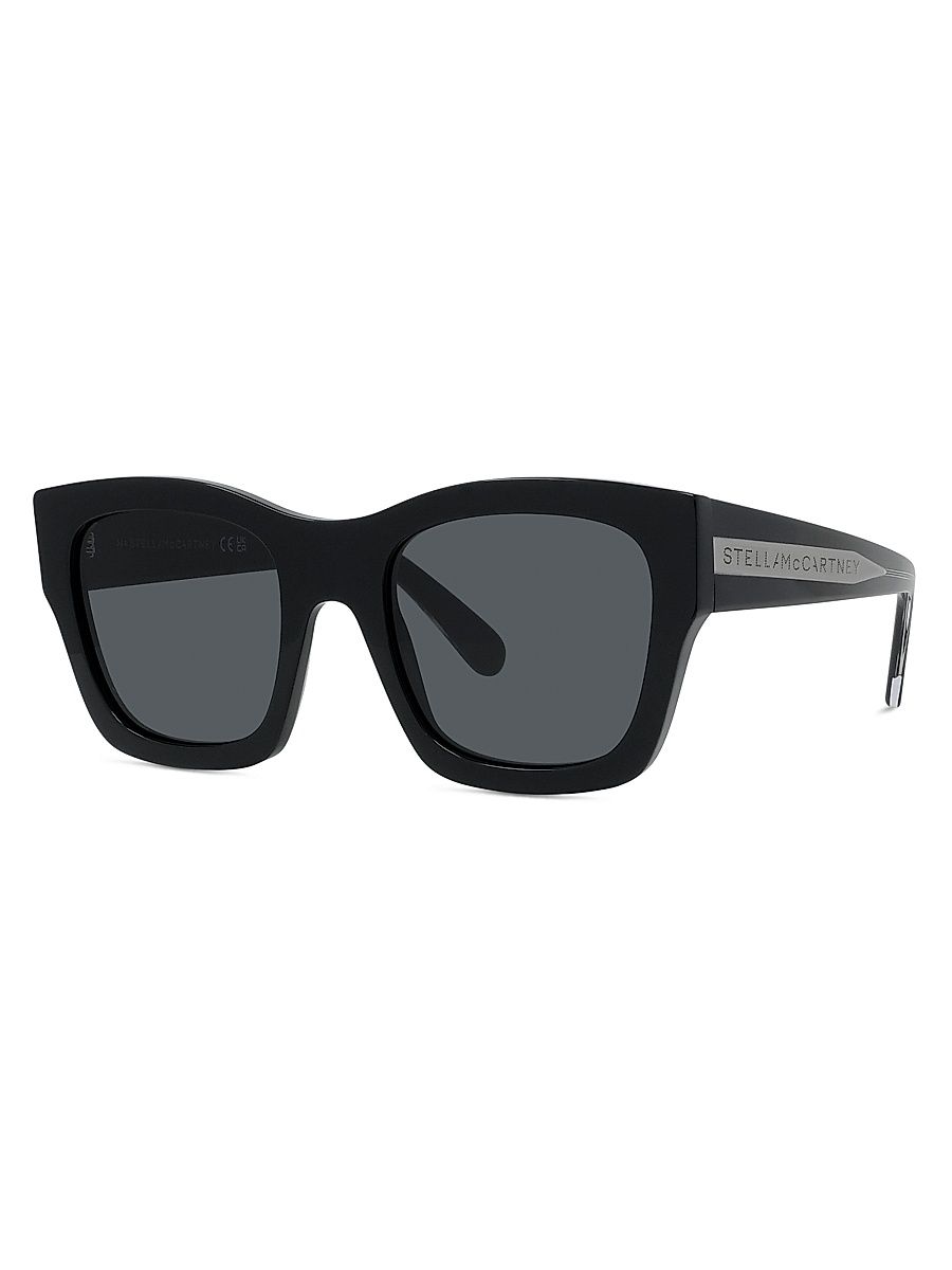 Women's 54MM Square Sunglasses - Black