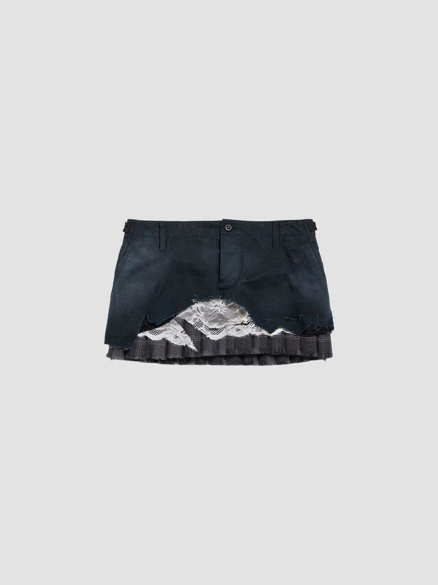 Balenciaga Women's Patched Cargo Skirt - Anthracite - Size 2