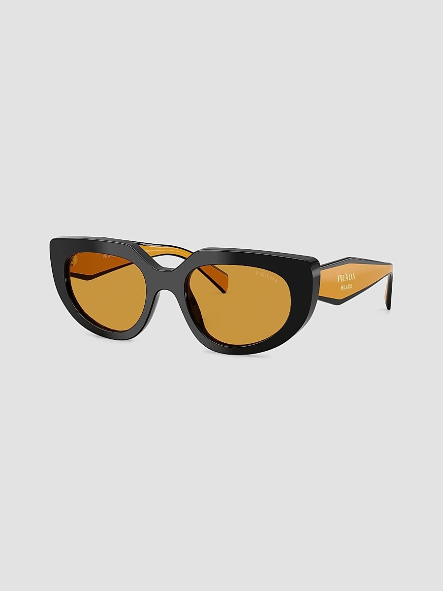 Women's D02S 53MM Oval Sunglasses - Black