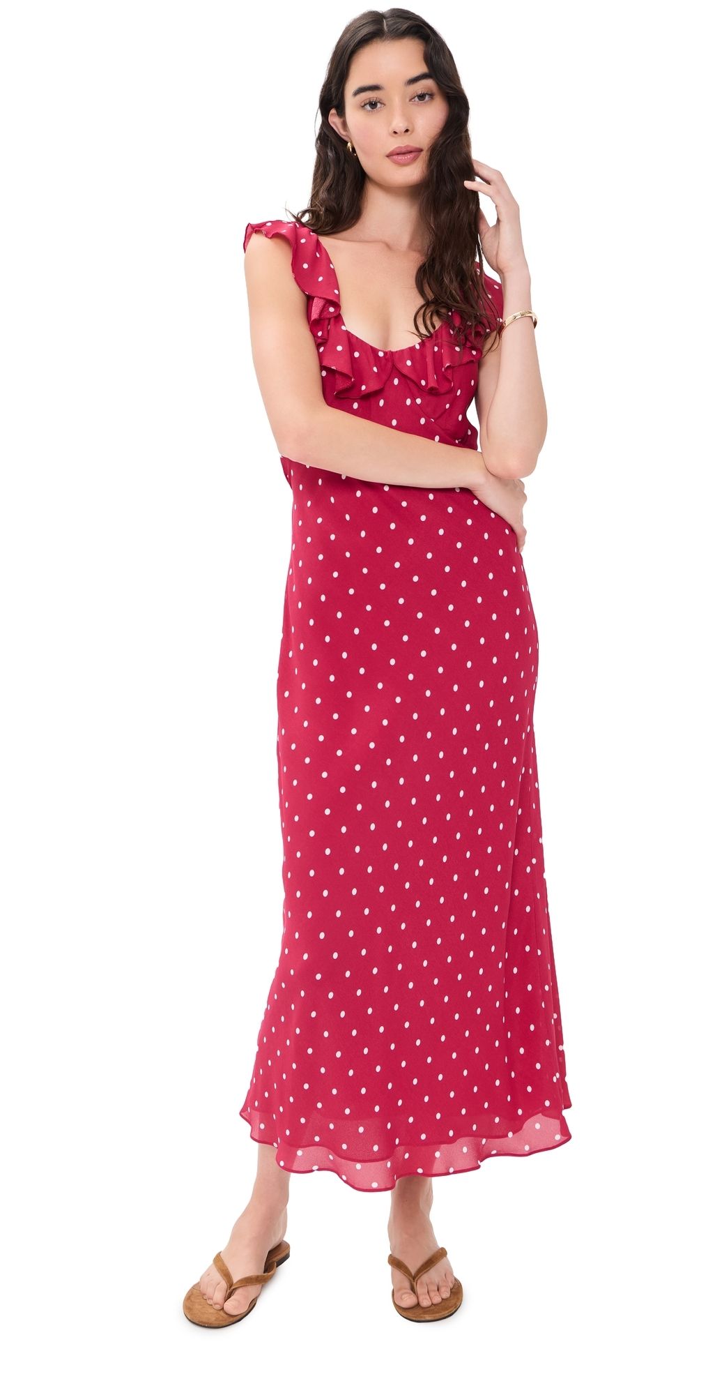 Favorite Daughter The Blossom Dress Raspberry/Ivory M