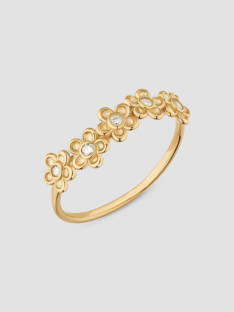 Women's Blossom Ring in 14K Yellow Gold - Gold - Size 9