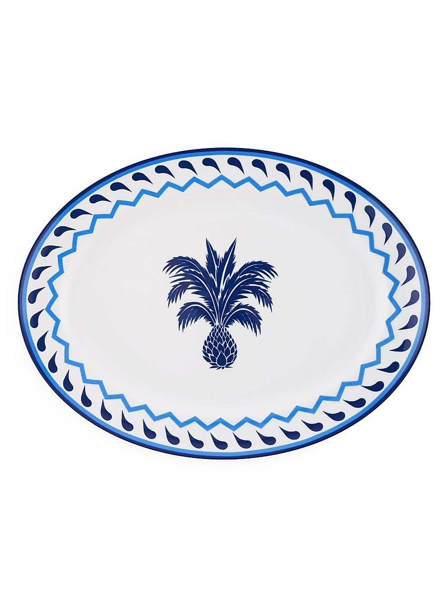 Jaipur Oval Platter - Blue