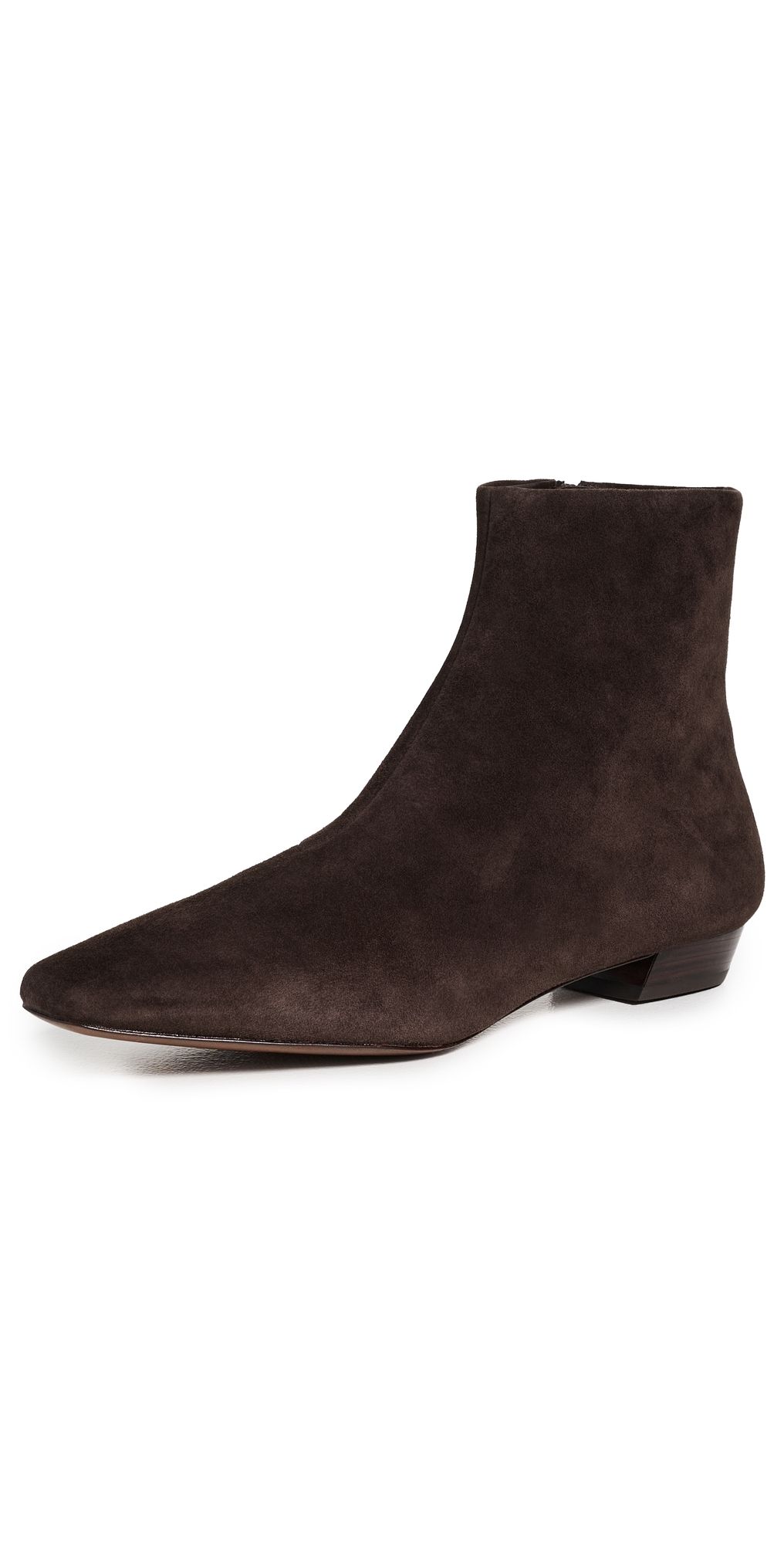 Loeffler Randall Siya Suede Flat Ankle Boots Tmoro 10.5