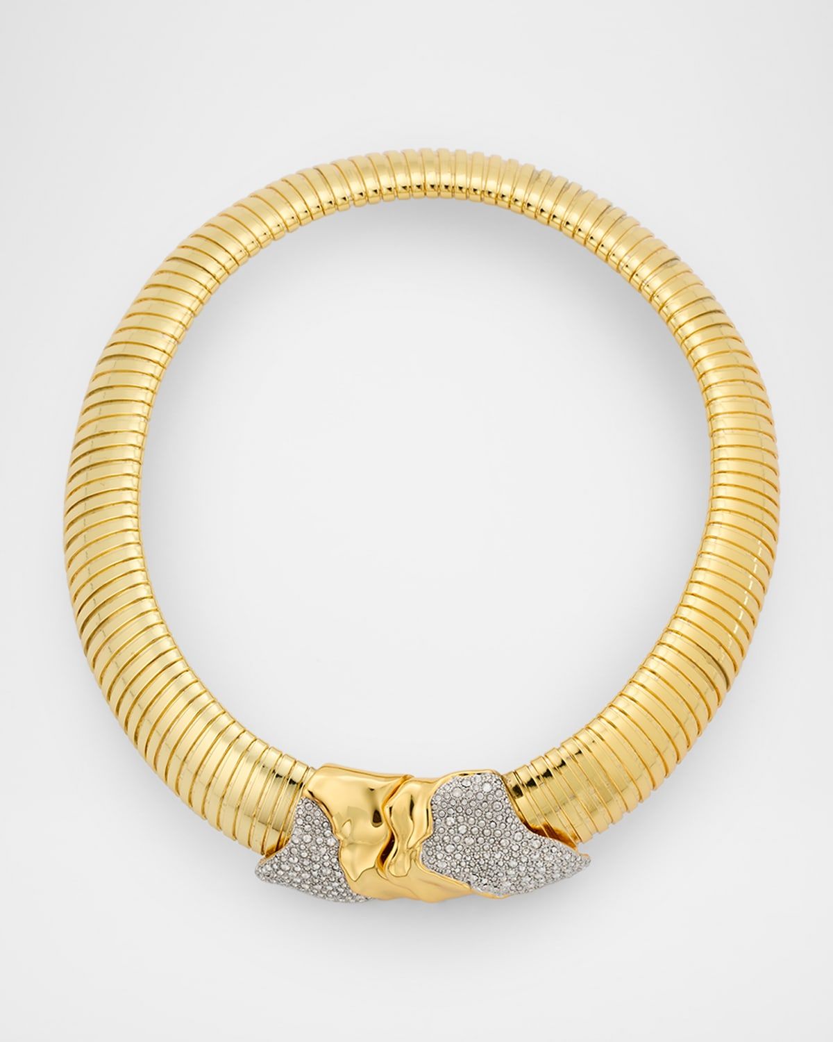 Solanales Gold Tubogas Collar Necklace