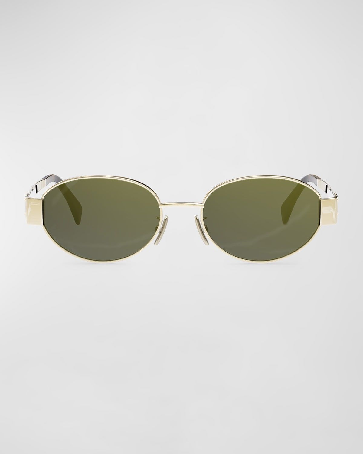 Triomphe Oval Metal Sunglasses