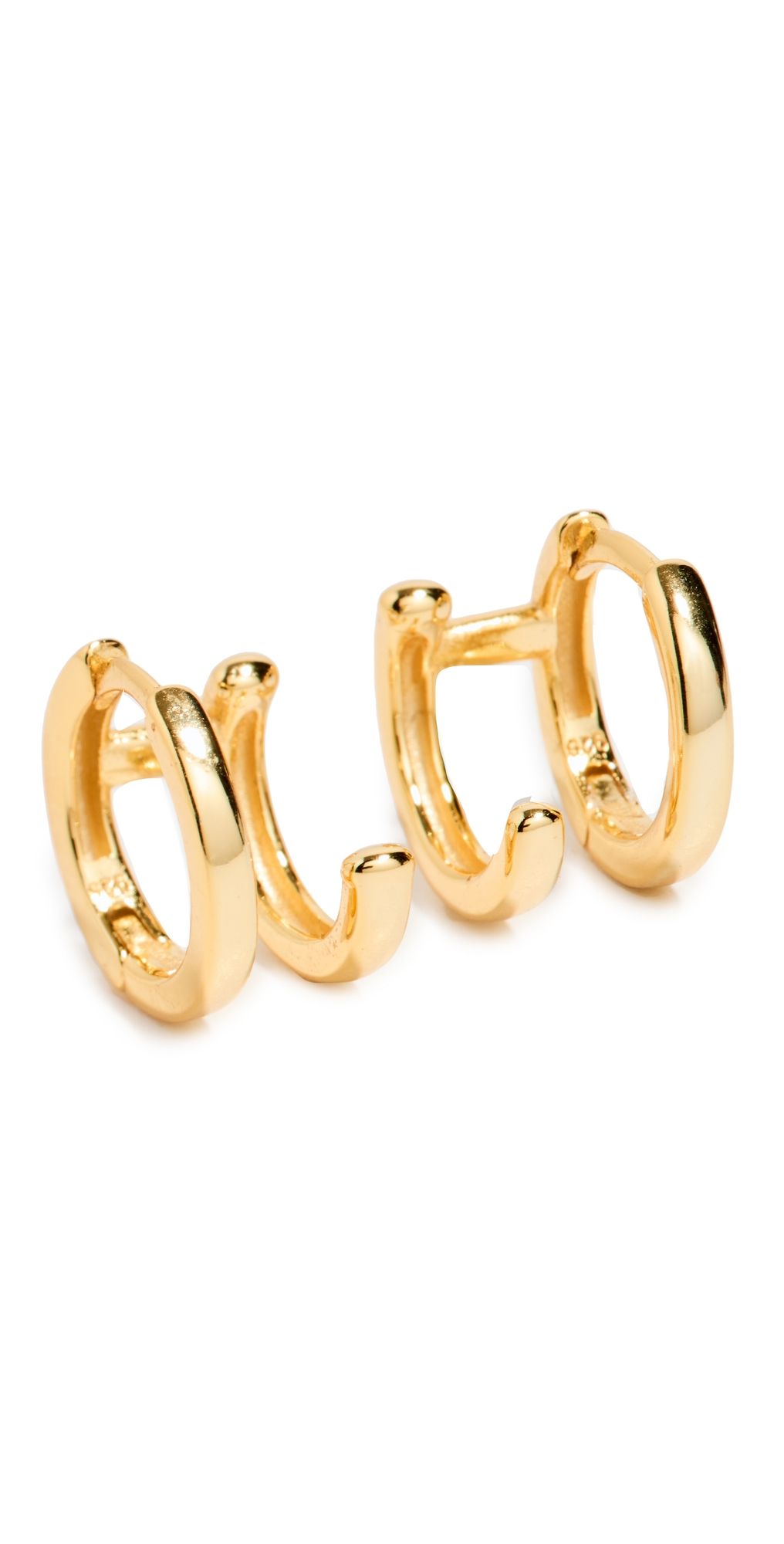 SHASHI Gold Katerina Double Huggies Gold One Size