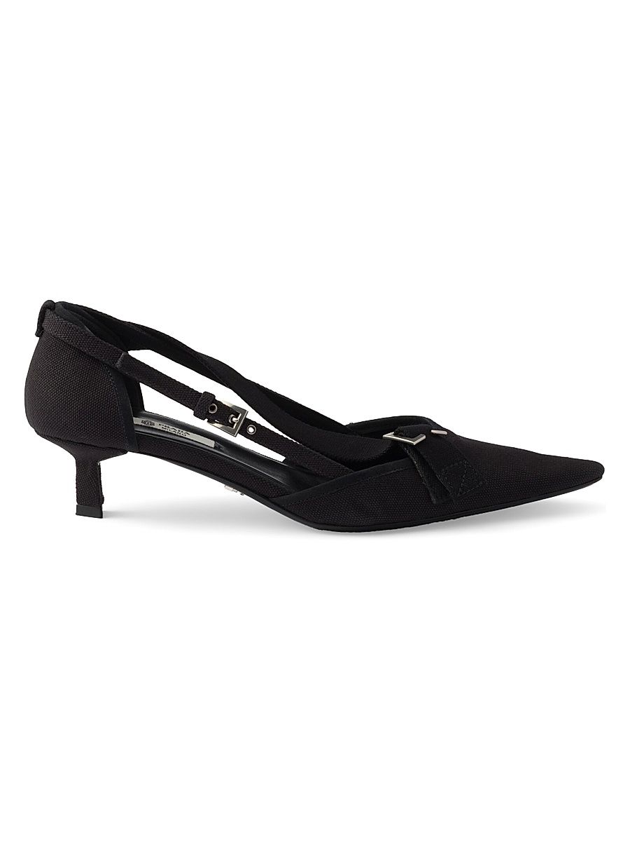 Women's Canvas Pumps - Black - Size 11