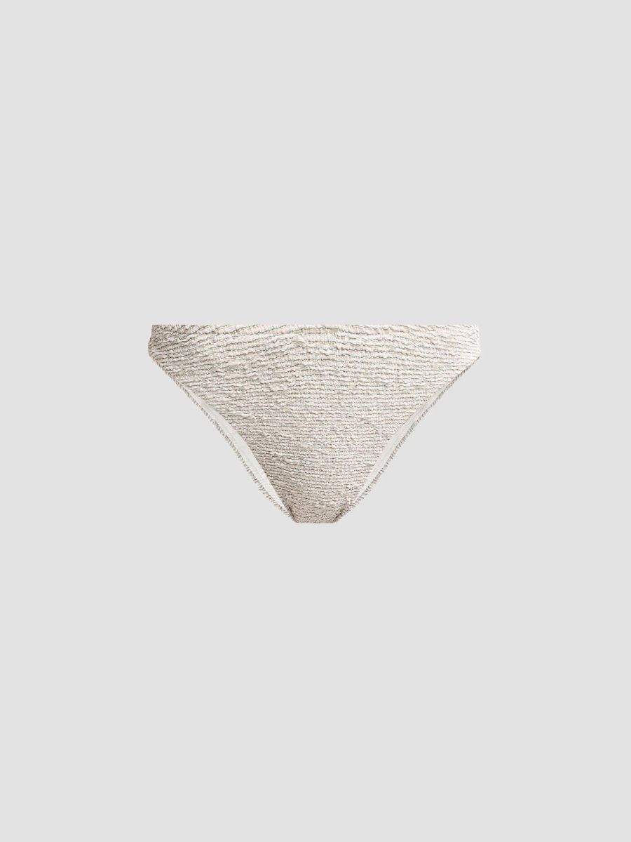 PatBO Women's Silversand Knit Bikini Bottom - Green - Size XS