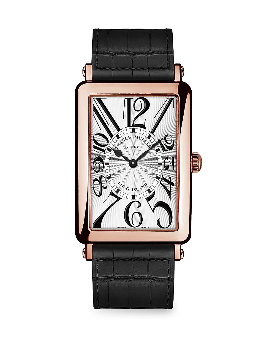 Women's Long Island Rose Gold & Alligator Strap Watch