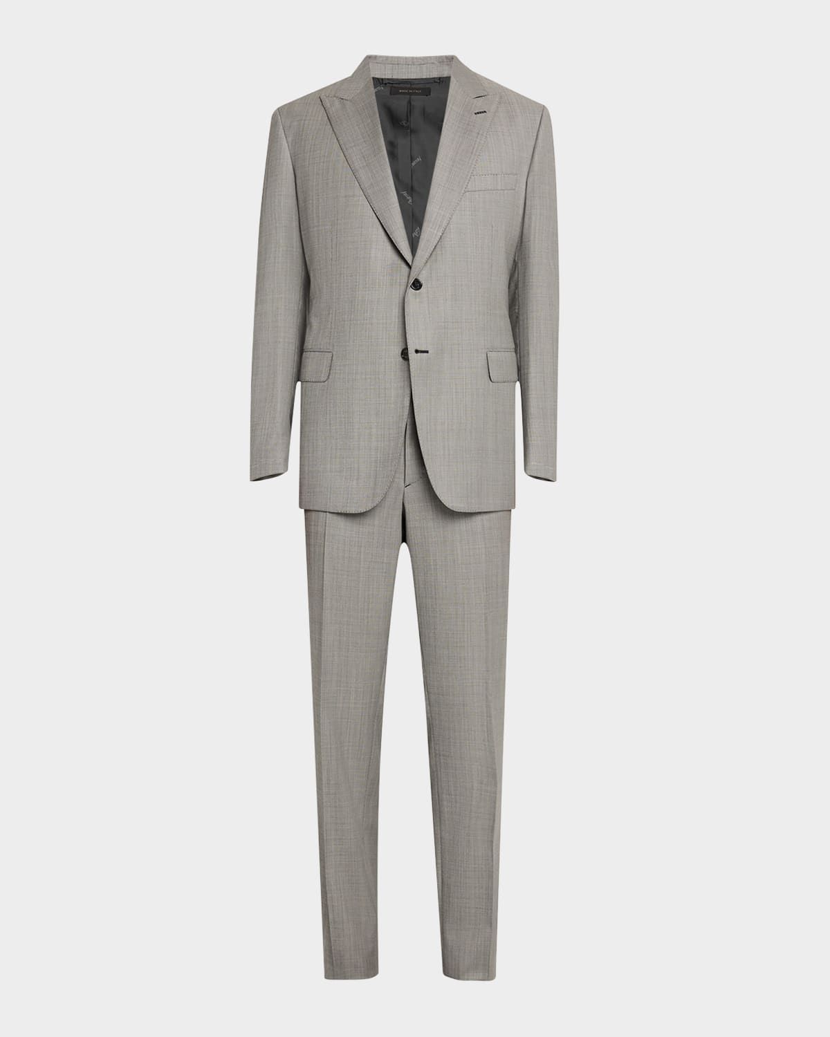 Men & apos;s Wool Sharkskin Suit