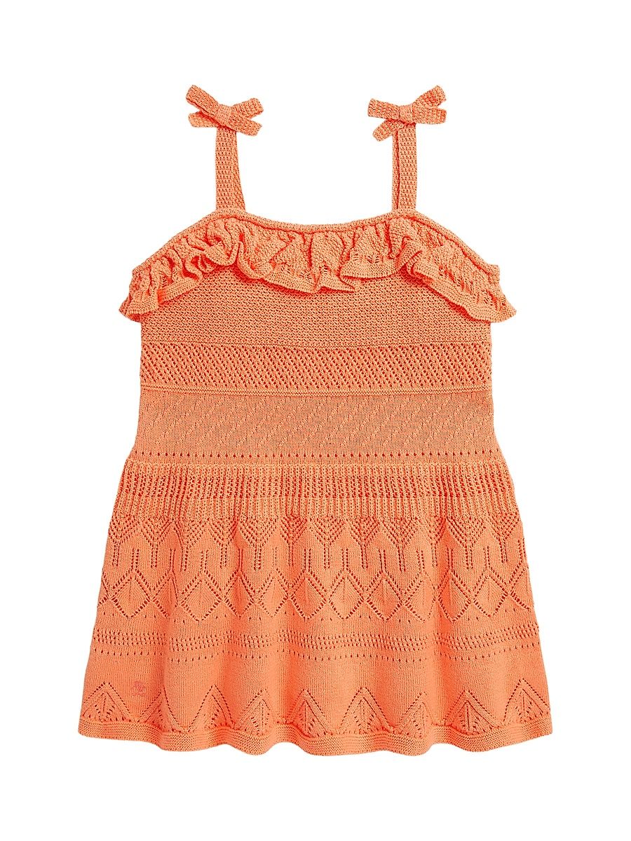 Baby Girl's Pointelle-Knit Cotton Dress - Poppy - Size 9 Months