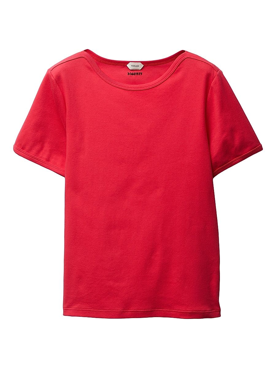 Men's Stretch-Cotton T-Shirt - Bright Red - Size XL