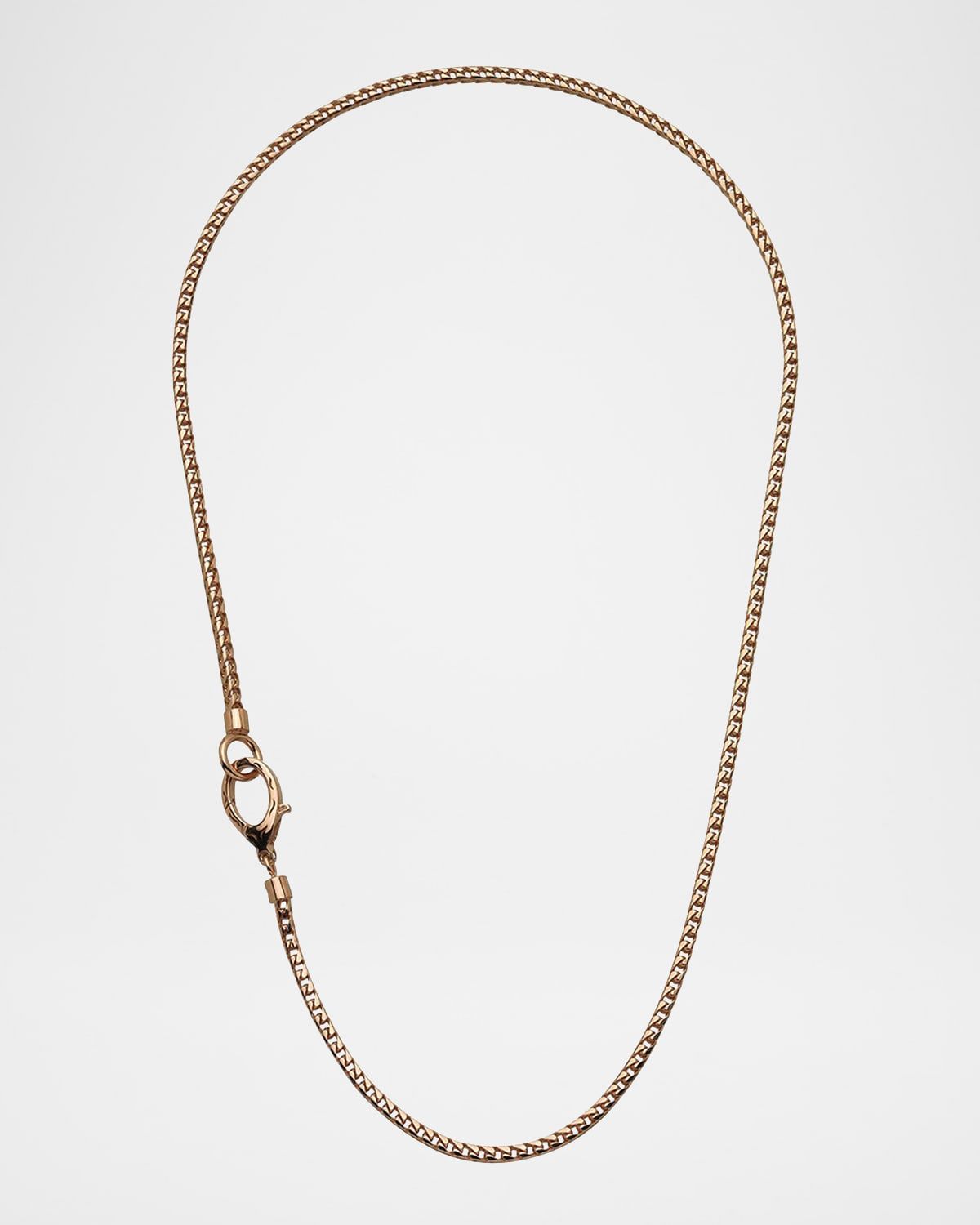 Men & apos;s Mesh Rose Gold Plated Silver Necklace, 20"L