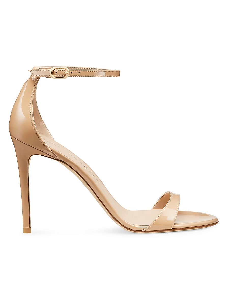 Women's Nudist II 100MM Patent Leather Sandals - Adobe - Size 9